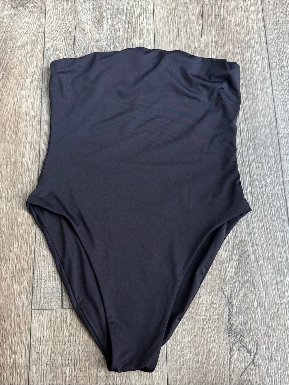 Free People x Toast signature tube one piece swimsuit size large solid black